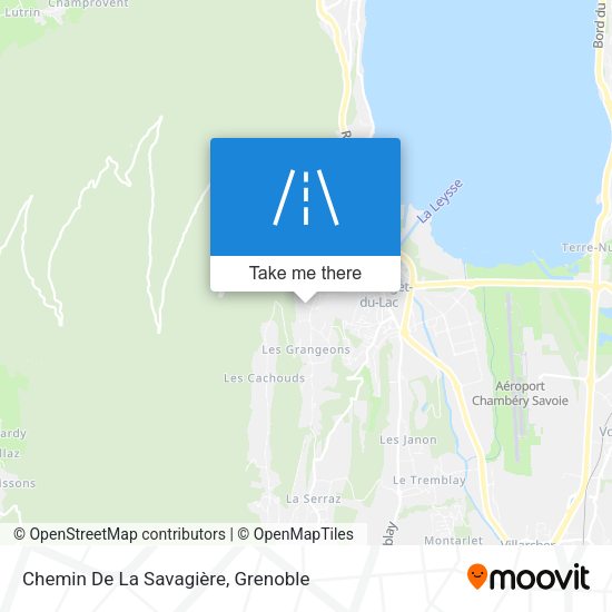 Chemin De La Savagière map
