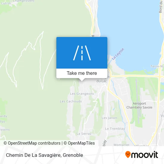 Chemin De La Savagière map