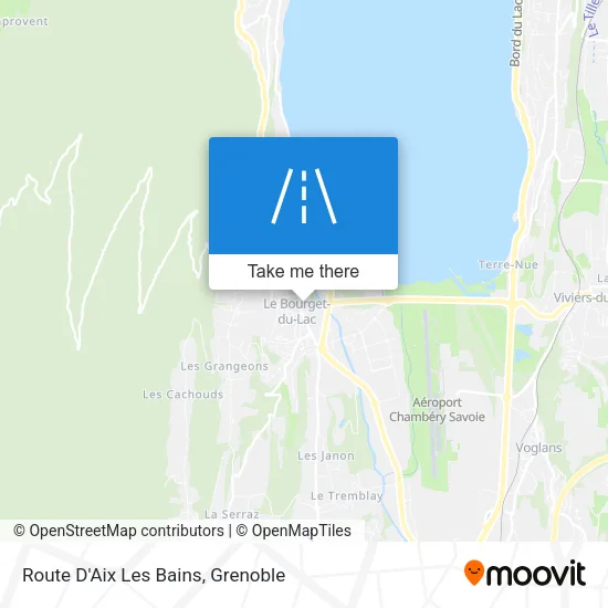 Route D'Aix Les Bains map