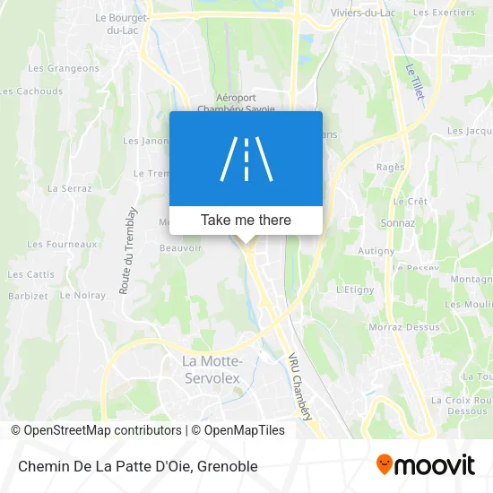 Chemin De La Patte D'Oie map