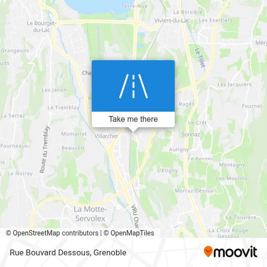 Rue Bouvard Dessous map