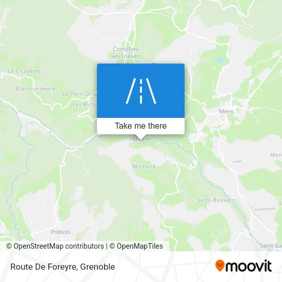Route De Foreyre map