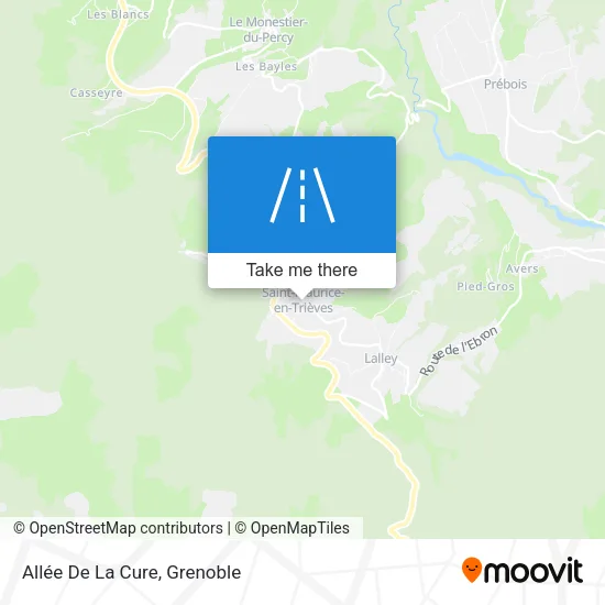 Allée De La Cure map