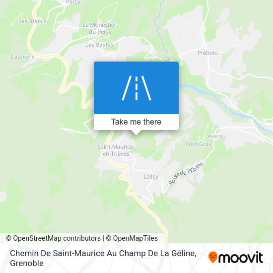 Chemin De Saint-Maurice Au Champ De La Géline map