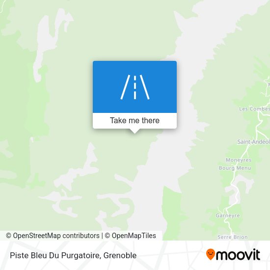 Piste Bleu Du Purgatoire map