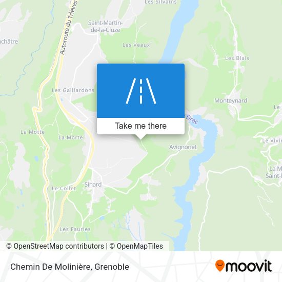 Chemin De Molinière map