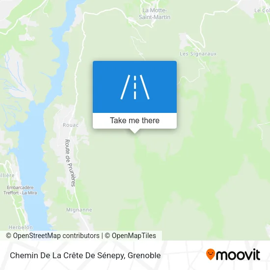 Chemin De La Crête De Sénepy map