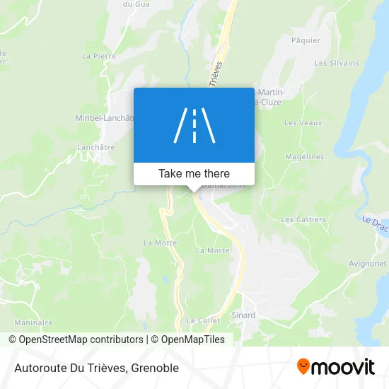 Autoroute Du Trièves map