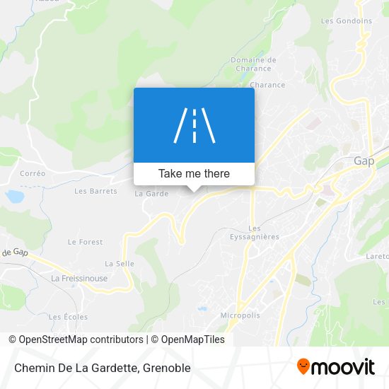 Chemin De La Gardette map