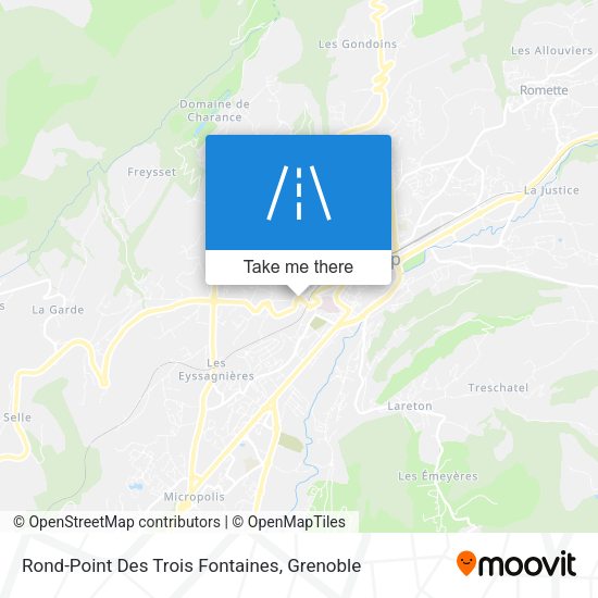 Rond-Point Des Trois Fontaines map