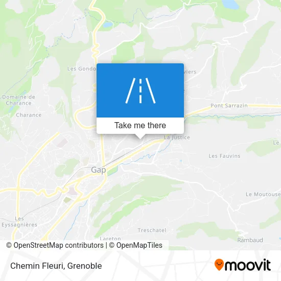Chemin Fleuri map