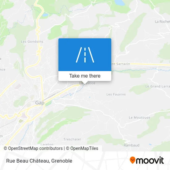 Rue Beau Château map