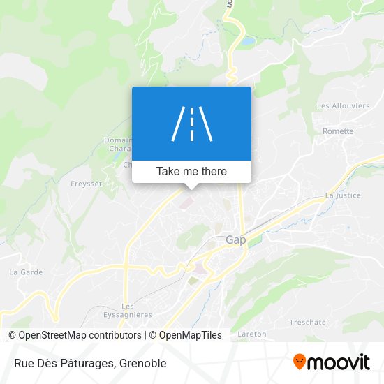 Rue Dès Pâturages map