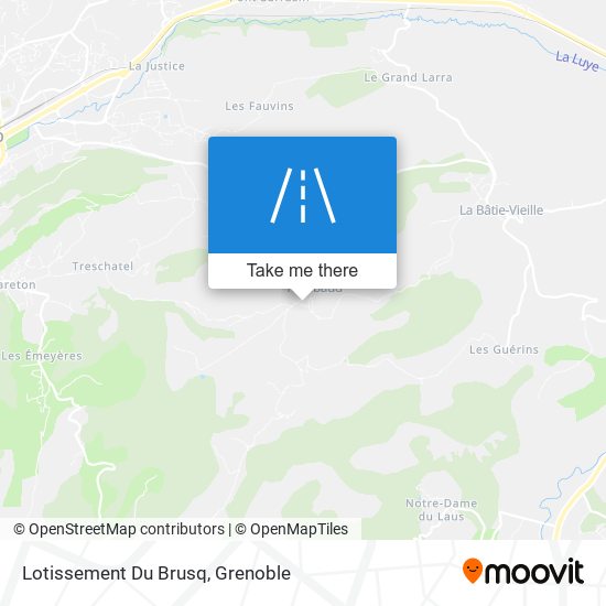 Lotissement Du Brusq map