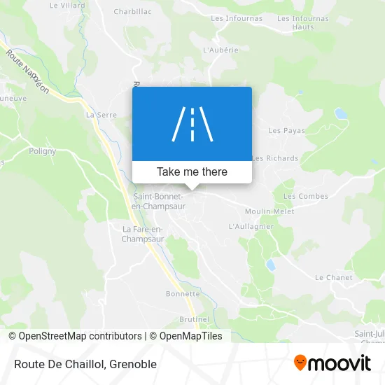 Route De Chaillol map