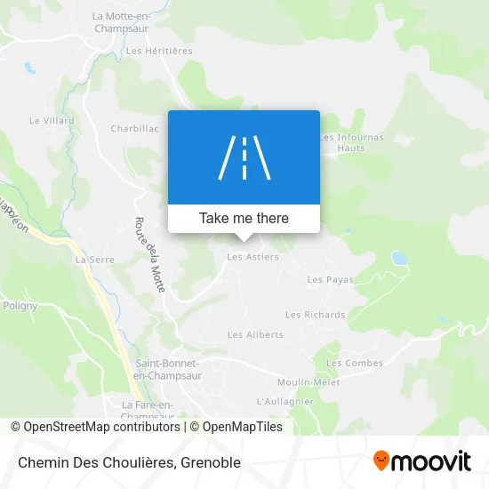 Chemin Des Choulières map