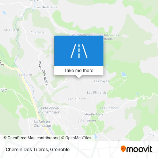 Chemin Des Trières map