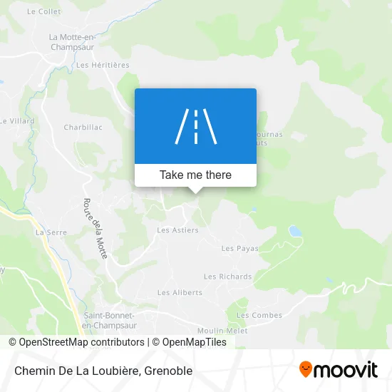 Chemin De La Loubière map