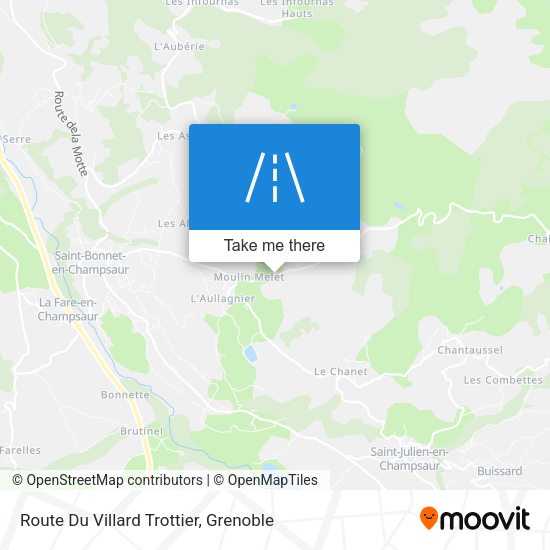 Route Du Villard Trottier map