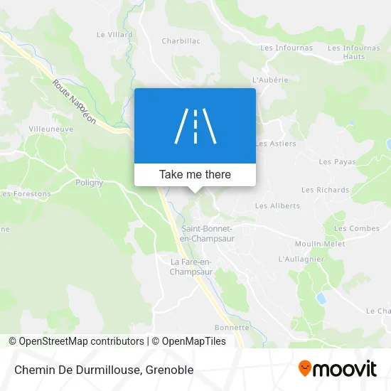 Chemin De Durmillouse map