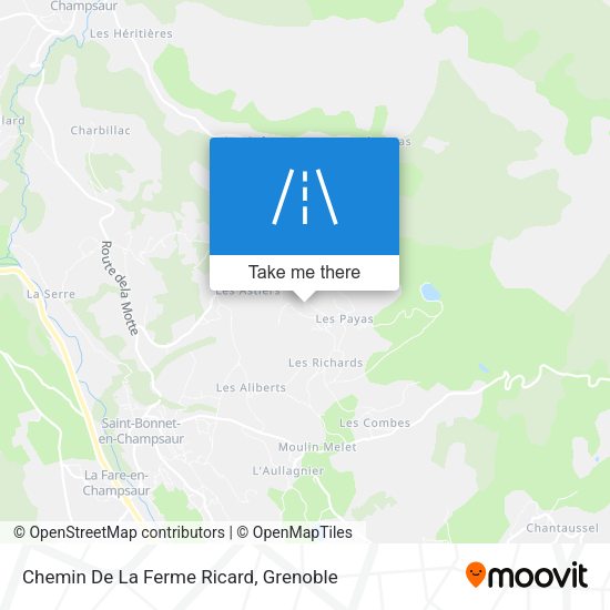Chemin De La Ferme Ricard map