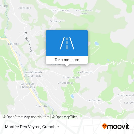 Montée Des Veyres map