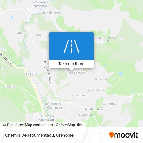 Chemin De Froumentaou map