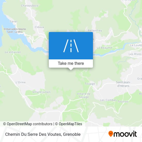 Chemin Du Serre Des Voutes map