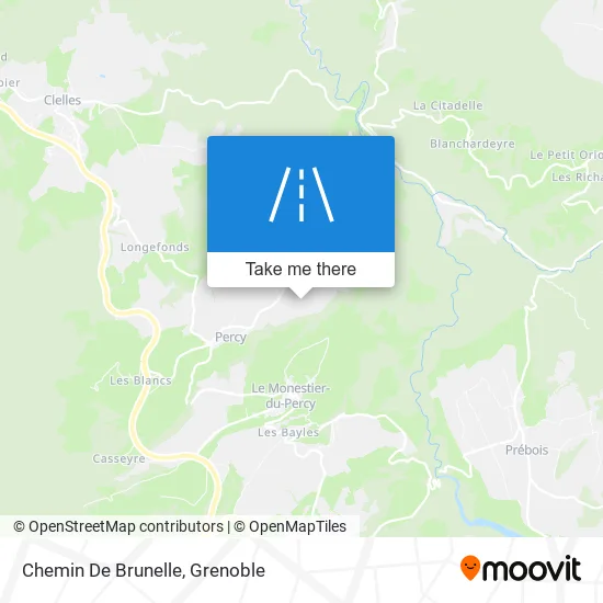 Chemin De Brunelle map