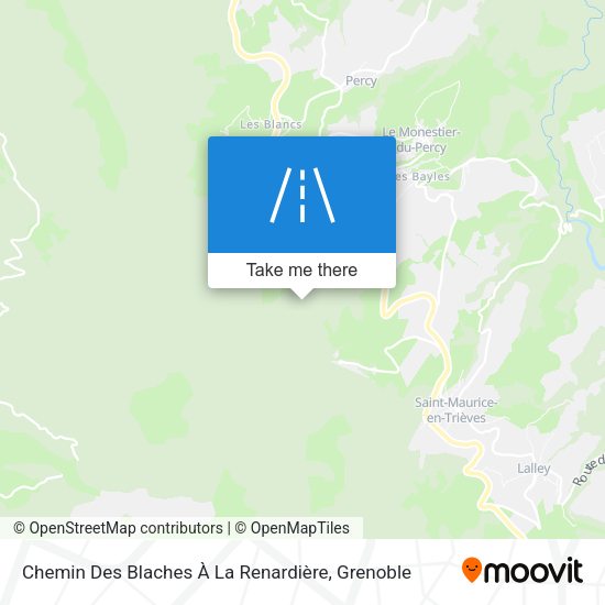 Chemin Des Blaches À La Renardière map