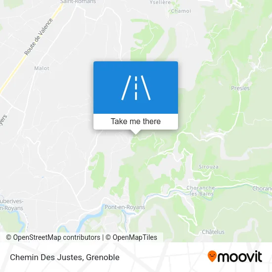 Chemin Des Justes map