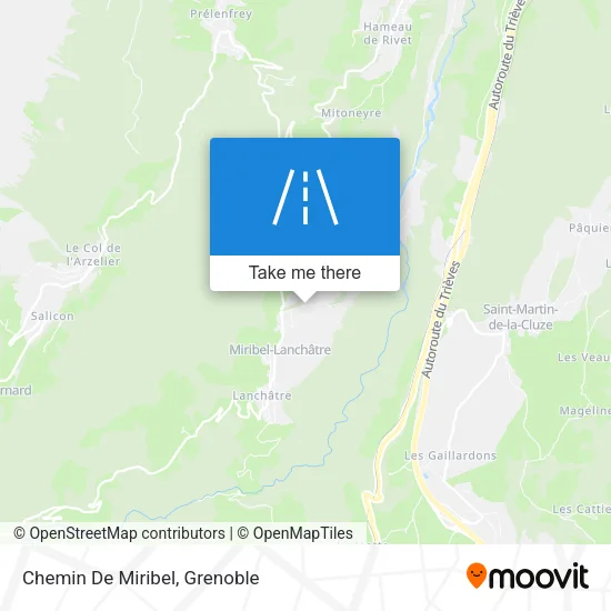 Chemin De Miribel map