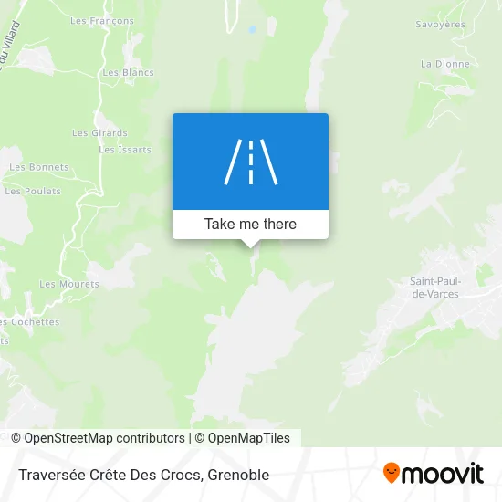 Traversée Crête Des Crocs map