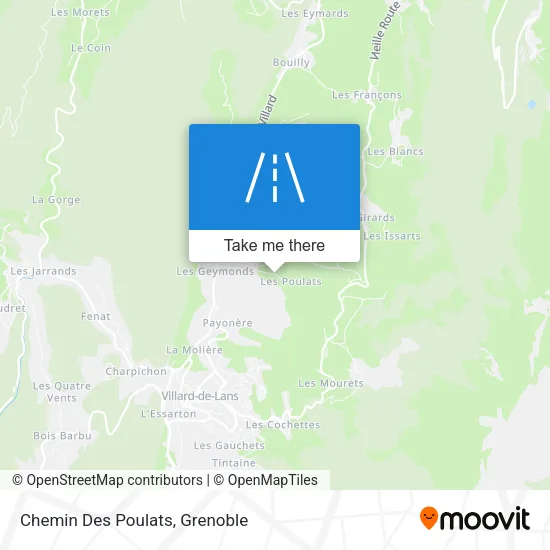 Chemin Des Poulats map