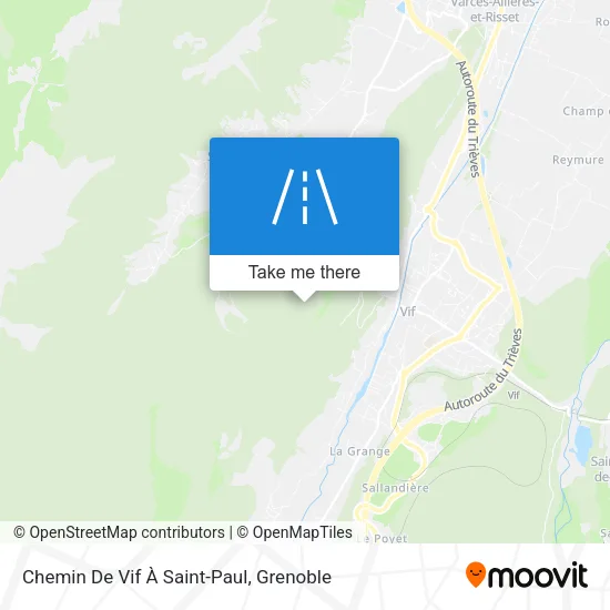 Chemin De Vif À Saint-Paul map