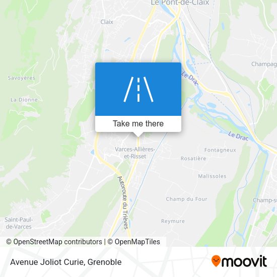 Avenue Joliot Curie map