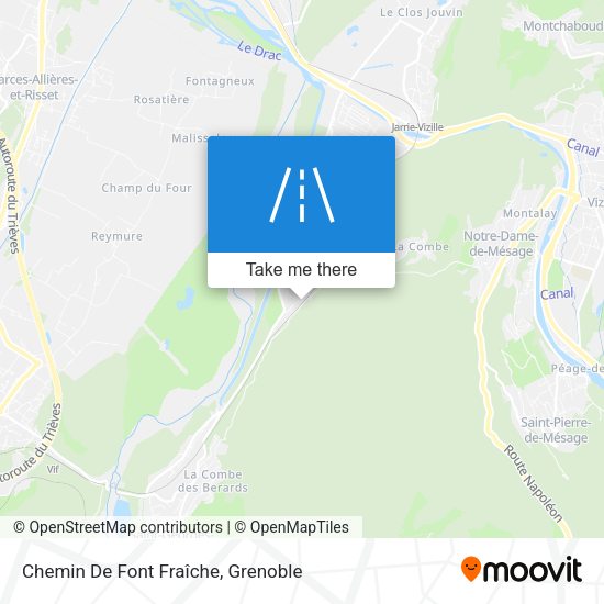 Chemin De Font Fraîche map
