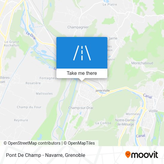 Pont De Champ - Navarre map
