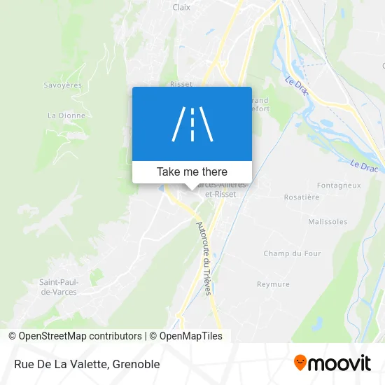 Rue De La Valette map