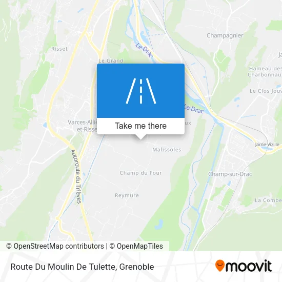 Route Du Moulin De Tulette map