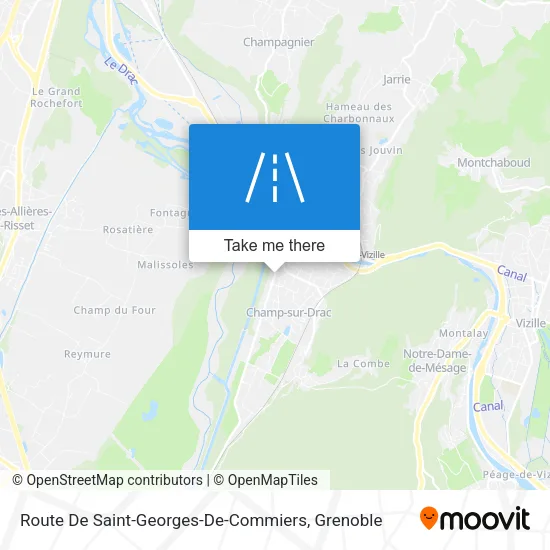 Route De Saint-Georges-De-Commiers map