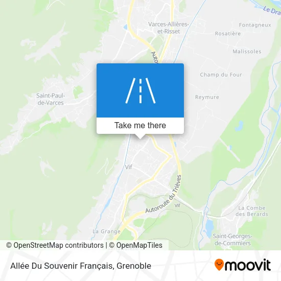 Allée Du Souvenir Français map