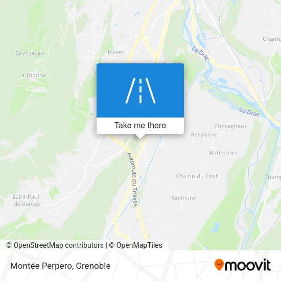 Montée Perpero map