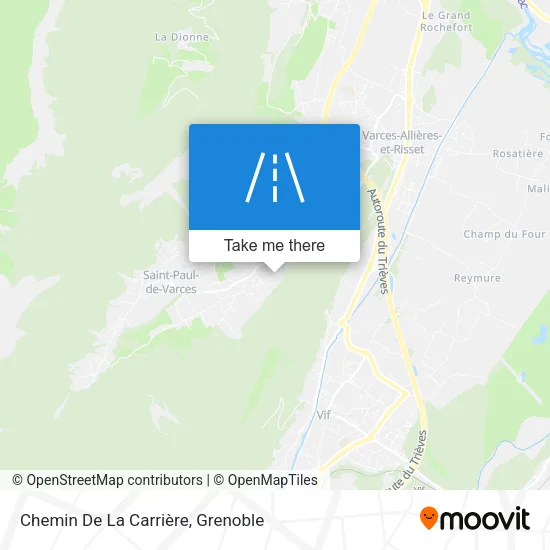 Chemin De La Carrière map