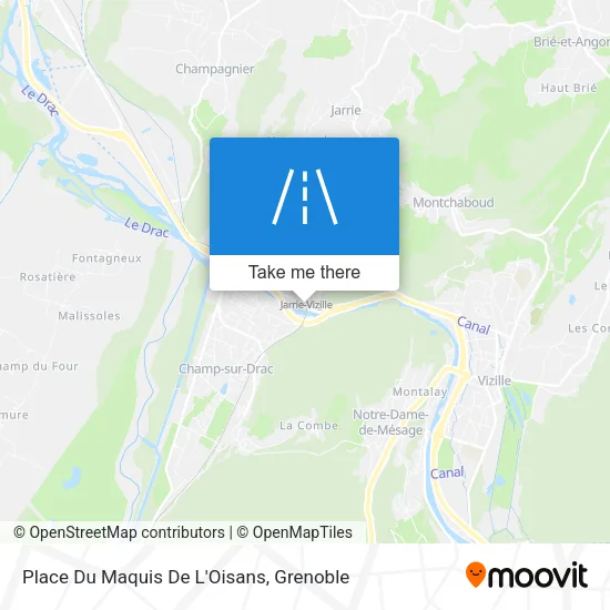 Place Du Maquis De L'Oisans map