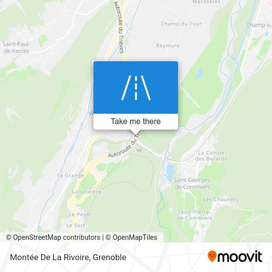 Montée De La Rivoire map