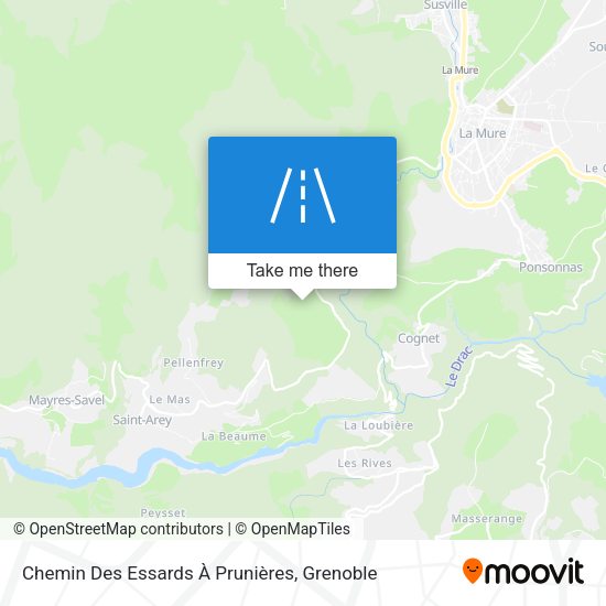Chemin Des Essards À Prunières map