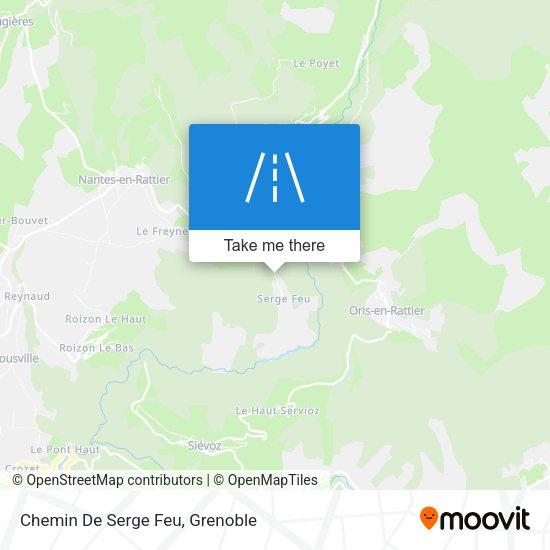 Chemin De Serge Feu map