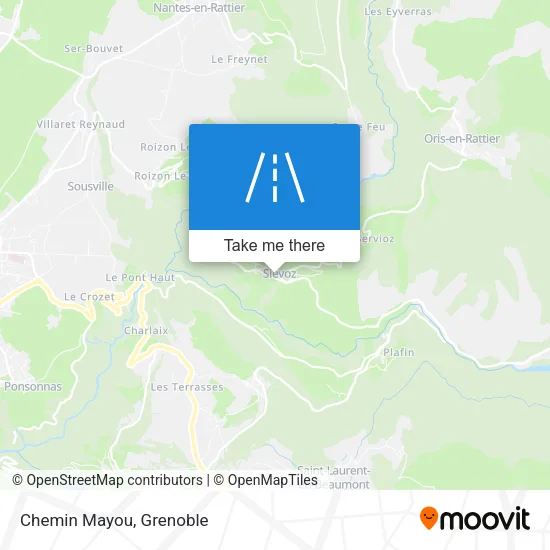 Chemin Mayou map