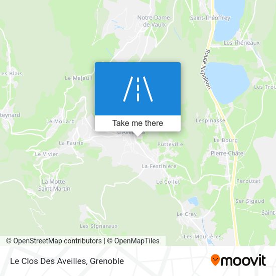 Le Clos Des Aveilles map